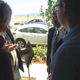 Men who identified themselves as agents from the Department of Homeland Security Inspector General’s Office show up unexpectedly at James Schwab’s door during an interview with CBS News.
(Credit: Jamie Yuccas/CBS News)